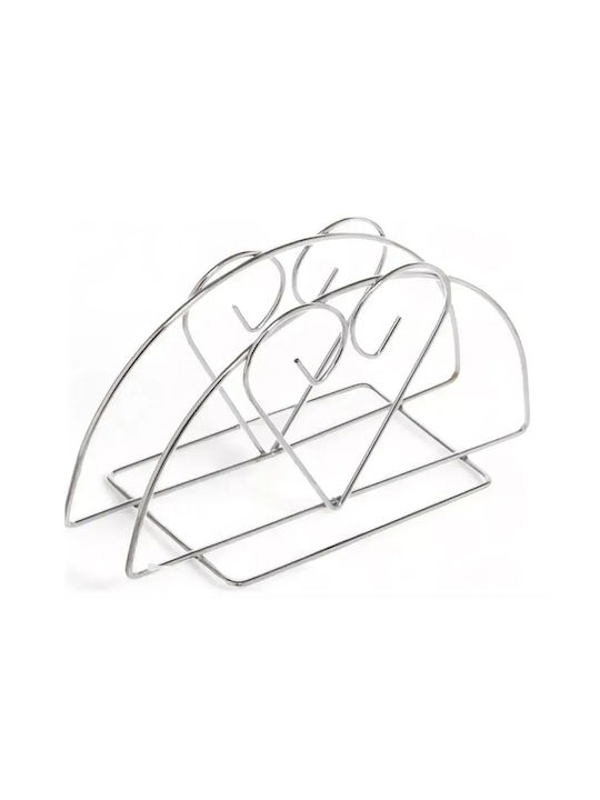 Tpster Metallic Napkin Holder Silver 13x6x7cm 36292