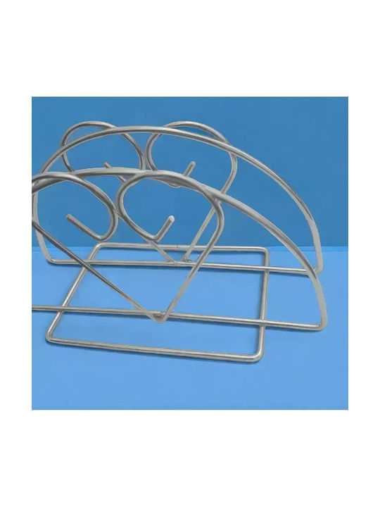 Tpster Metallic Napkin Holder Silver 13x6x7cm 36292