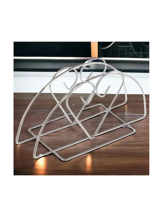 Tpster Metallic Napkin Holder Silver 13x6x7cm 36292