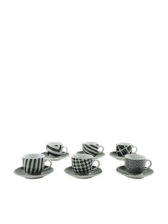 ArteLibre Set Căni Maro De ceramică Multicolore 6buc