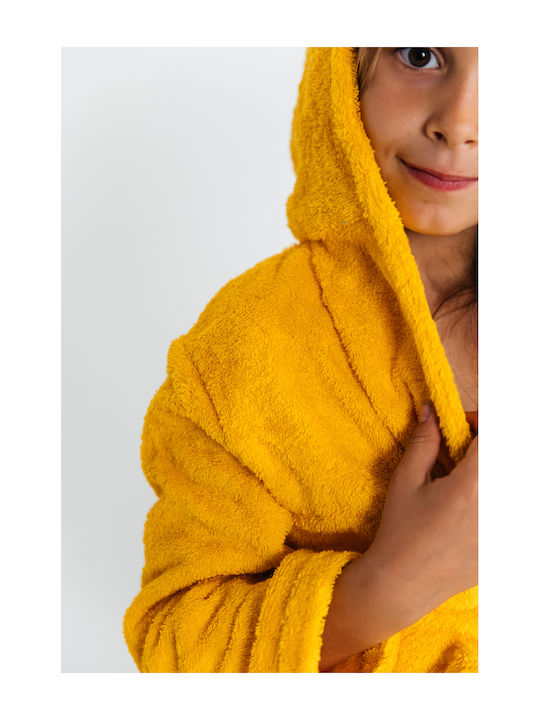 Belotex Halat de Baie pentru Copii Yellow cu Glugă