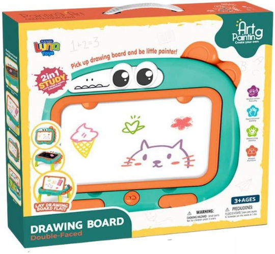 Luna Kids Draw & Erase Board 35.5x32.5x32.5cm