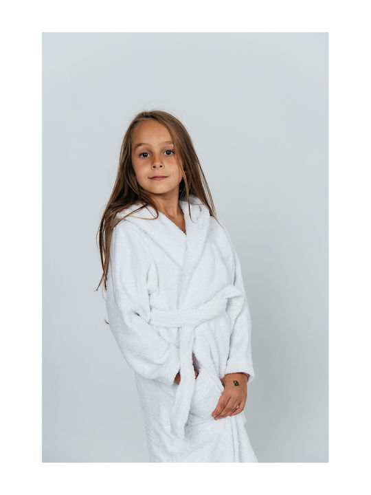 Belotex Kids Hooded Bathrobe White