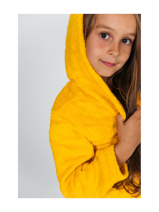 Belotex Halat de Baie pentru Copii Yellow cu Glugă