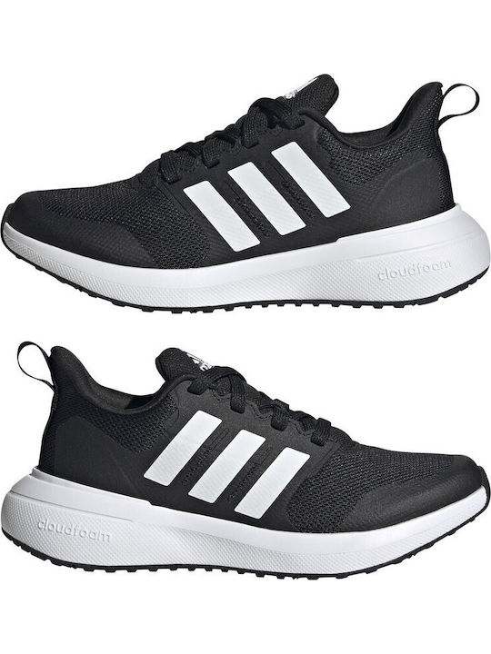 FortaRun 2.0 Cloudfoam Kids Sports Shoes Running with Laces Black