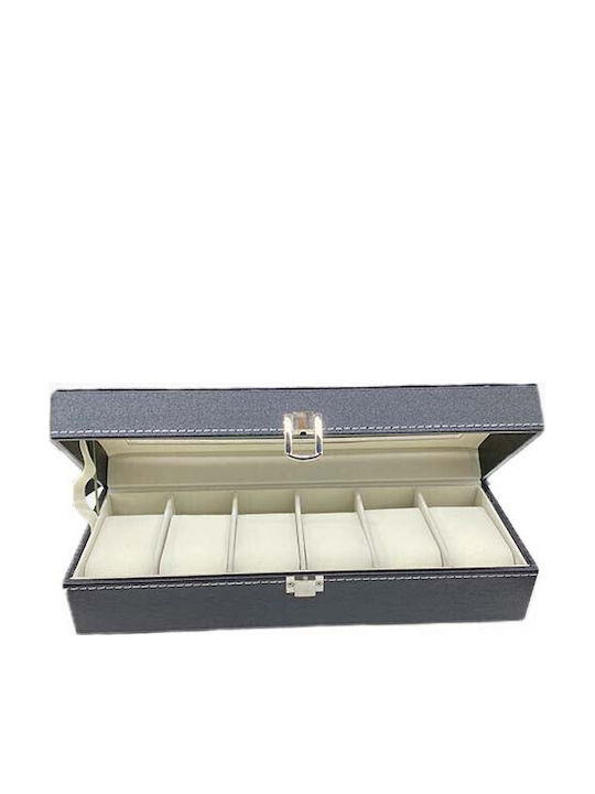 Elegante Uhrenbeweger & Etui Schmuck Sechs Fächer Ø 7 X 11 X 30