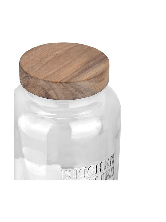 Estia Allure Vase General Use with Lid Glass Transparent 3500ml