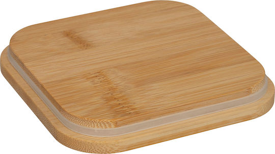 5Five Box for Coffee Sugar Tea with Metallic Beige Lid 11.4x11.4x12.6cm
