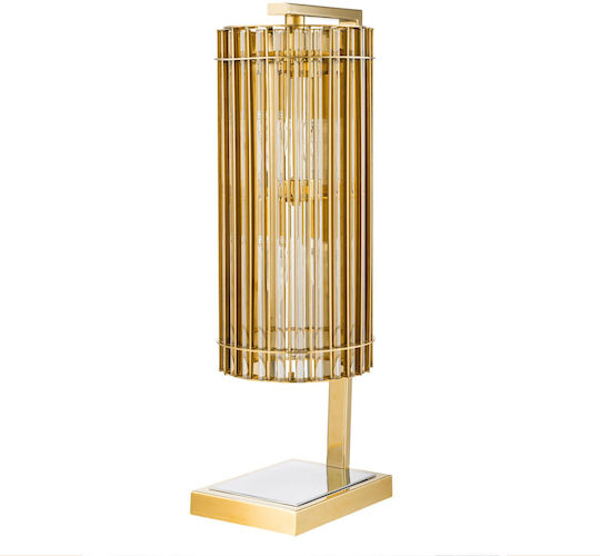 Eichholtz Metal Table Lamp for Socket E14 with Gold Shade and Base
