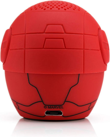 Bitty Boomers Marvel: Iron Man Ηχείο Bluetooth με Διάρκεια Μπαταρίας έως 4 ώρες Κόκκινο