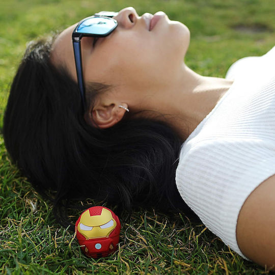 Bitty Boomers Marvel: Iron Man Ηχείο Bluetooth με Διάρκεια Μπαταρίας έως 4 ώρες Κόκκινο