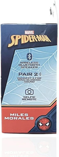 Bitty Boomers Marvel: Miles Morales Ηχείο Bluetooth με Διάρκεια Μπαταρίας έως 4 ώρες Μαύρο
