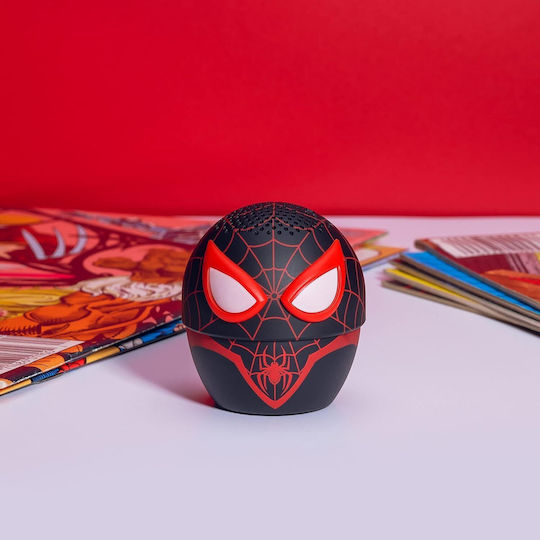 Bitty Boomers Marvel: Miles Morales Ηχείο Bluetooth με Διάρκεια Μπαταρίας έως 4 ώρες Μαύρο