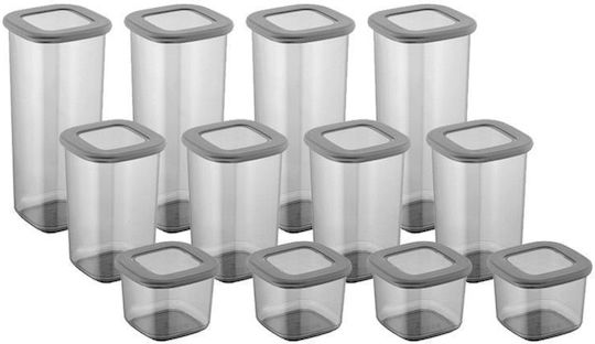 Set Kunststoff Mittagsboxen Transparente 10x10cm 24 Stück