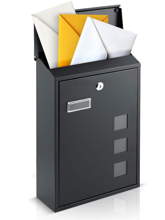 Humberg Outdoor Mailbox Inox in Black Color 39x25.5x12cm
