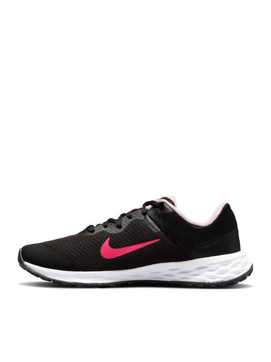 Revolution Revolution 6 Kids Sports Shoes Running with Laces Black / Hyper Pink / Pink Foam