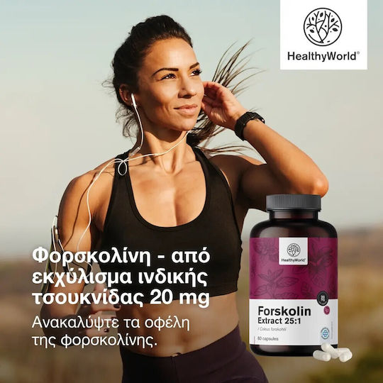 Healthy World Φορσκολίνη 20mg 60 κάψουλες