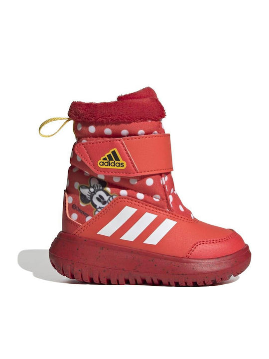 Winterplay x Disney Kids Snow Boots with Velcro Bright Red / Cloud White / Better Scarlet