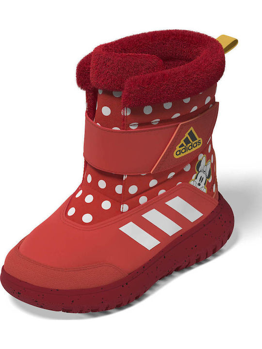 Winterplay x Disney Kids Snow Boots with Velcro Bright Red / Cloud White / Better Scarlet
