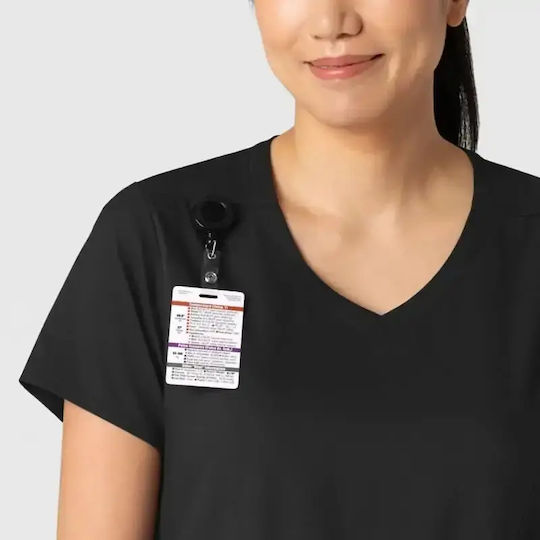 WonderWink Women's Black Medical Blouse
