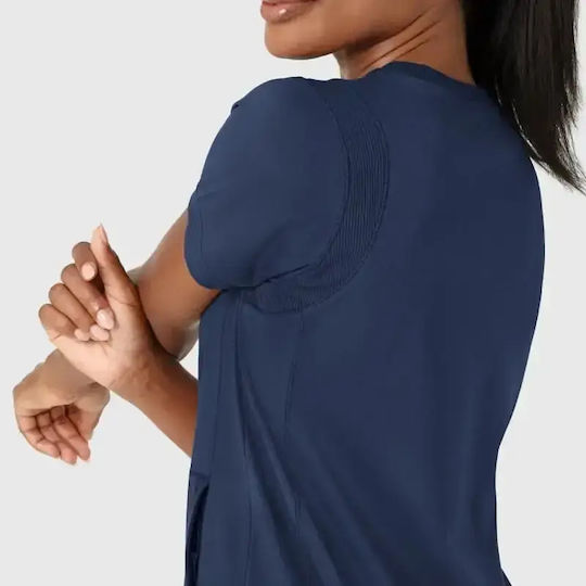 WonderWink Women's Navy Blue Medical Blouse