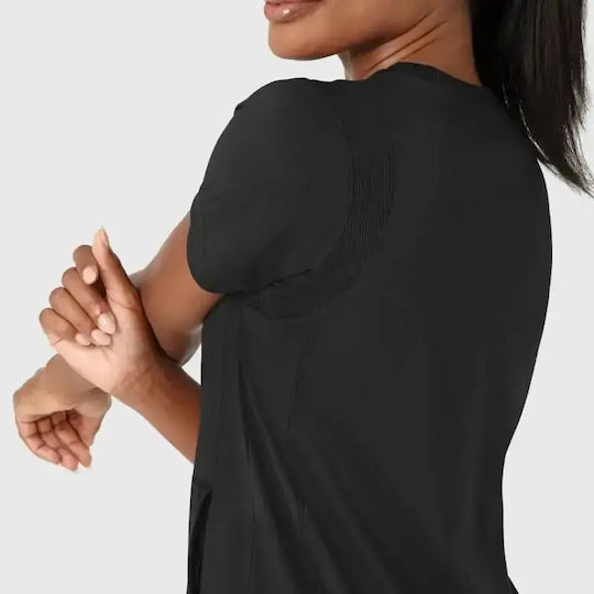 WonderWink Women's Black Medical Blouse