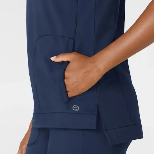 WonderWink Women's Navy Blue Medical Blouse