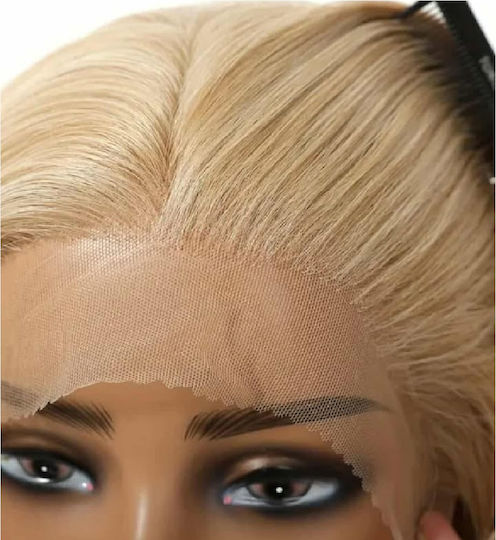 Women's Wig Full Lace 13x4 Invisible Fit Blonde High Quality Synthetic 12 Inches