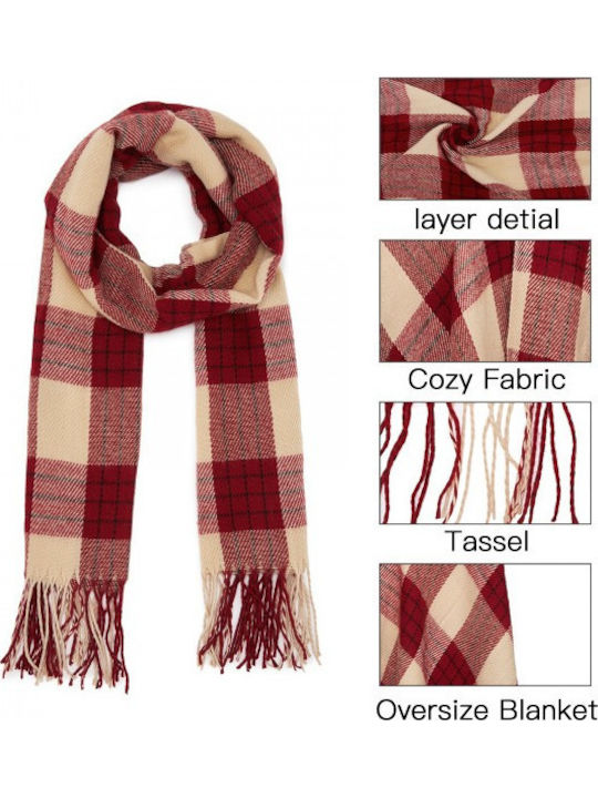 Women's Wool Scarf Red