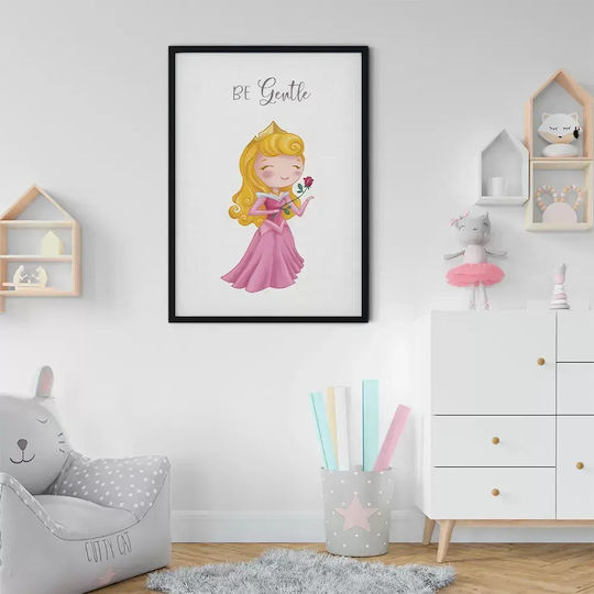 Kinder Wandkunst Prinzessin 21x30cm