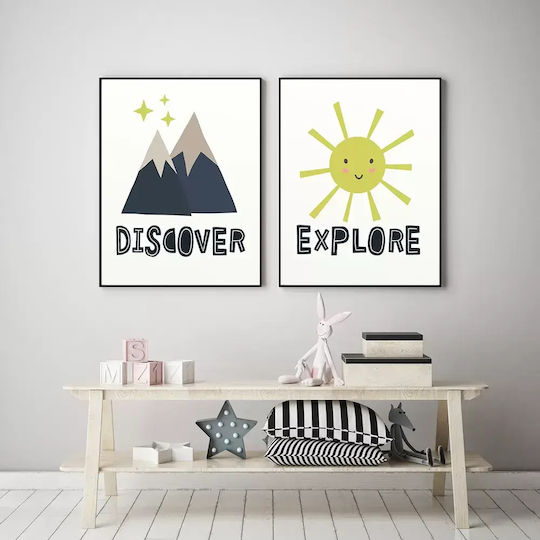 Παιδικό Κάδρο Με Βουνά Discover 30x40εκ.