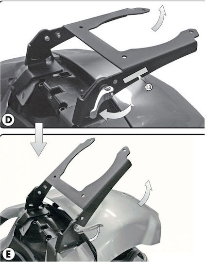Kappa Σχάρα Piaggio Mp3 125-250-300-400/mp3 Touring 300 400 11/mp3 Business 300 12-14/mp3 Sport 300 12-14 Mp3 Business 500 12-13 Mp3 Sport 500 120-13 Kr134m