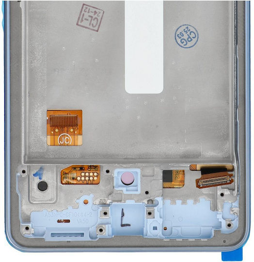 Screen Display with Touch Mechanism and Frame for SAMSUNG A53 A536 (Blue)