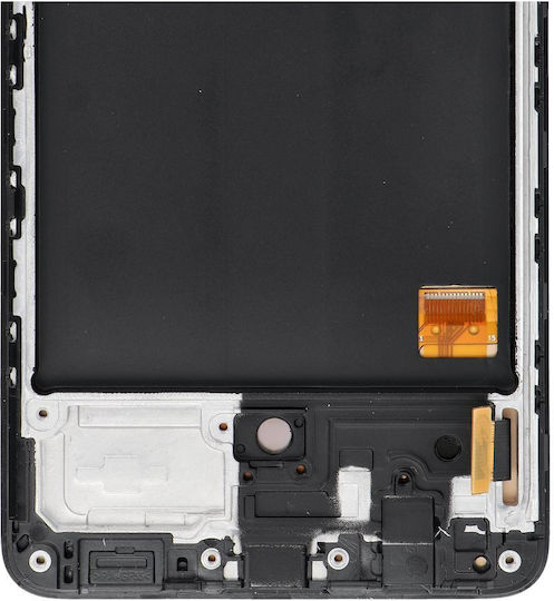 Οθόνη Display mit Touch-Mechanismus und Rahmen für SAMSUNG A51 4G (Schwarz)