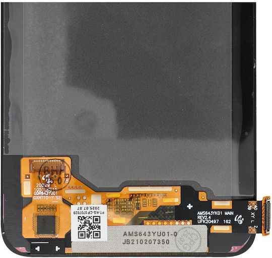 Οθόνη mit Touch-Mechanismus und Rahmen für Redmi Note 10 4G, Redmi Note 10S, Redmi Note 11SE, Poco M3 (Schwarz)