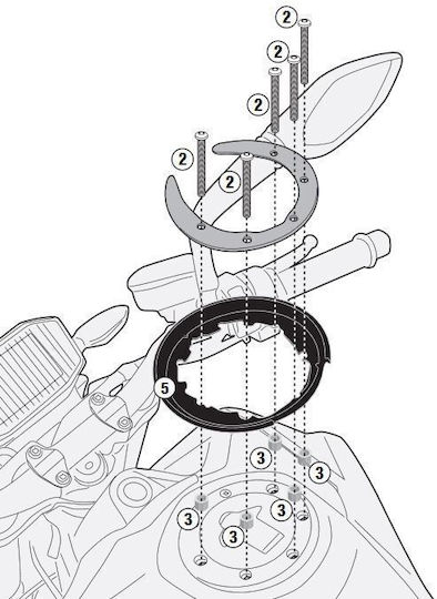 Givi Βάση Ρεζερβουάρ για KTM DUKE 790 2018-2020