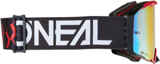 Oneal B-33 Hexa V.26 Black Red Motocross Goggles
