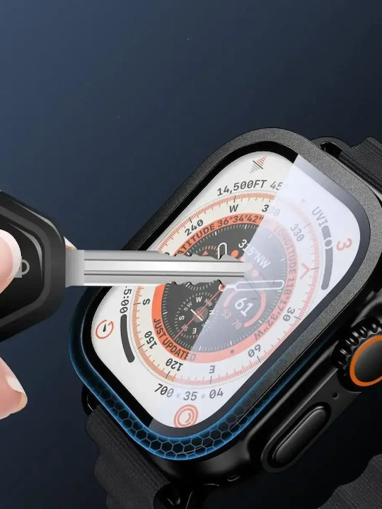 Tech-Protect Glass Ring Gehärtetes Glas für das Apple Watch Ultra 49mm 2Stück Black