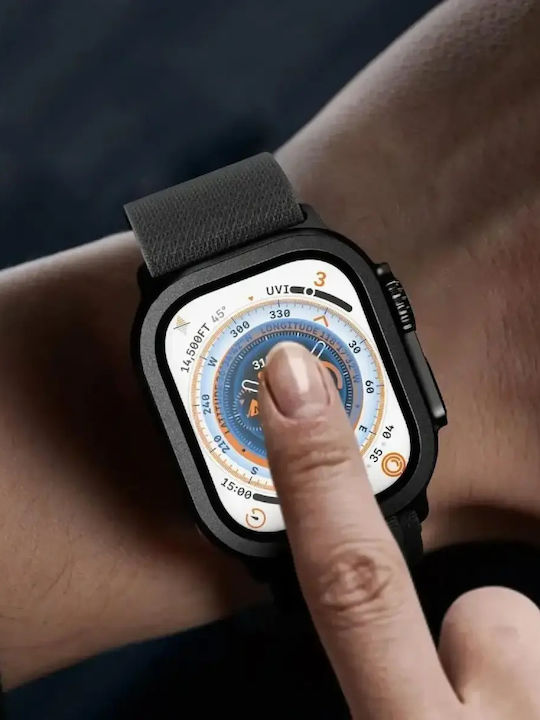 Tech-Protect Glass Ring Gehärtetes Glas für das Apple Watch Ultra 49mm 2Stück Black