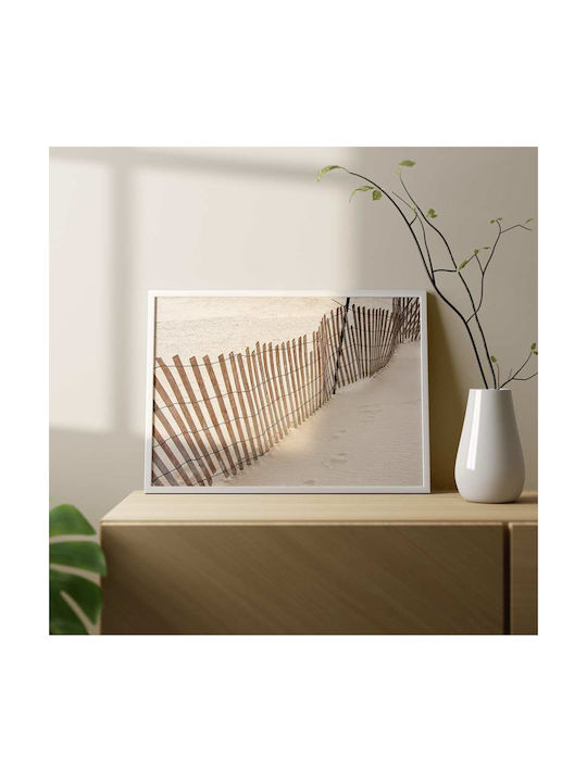 Poster Fence Pst25207 30cm X 40cm Κορνίζα Σκούρο Φυσικό Ξύλου Καφέ