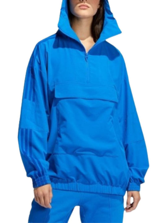 X Ivy Park Women's Long Sports Jacket for Spring or Autumn Blue