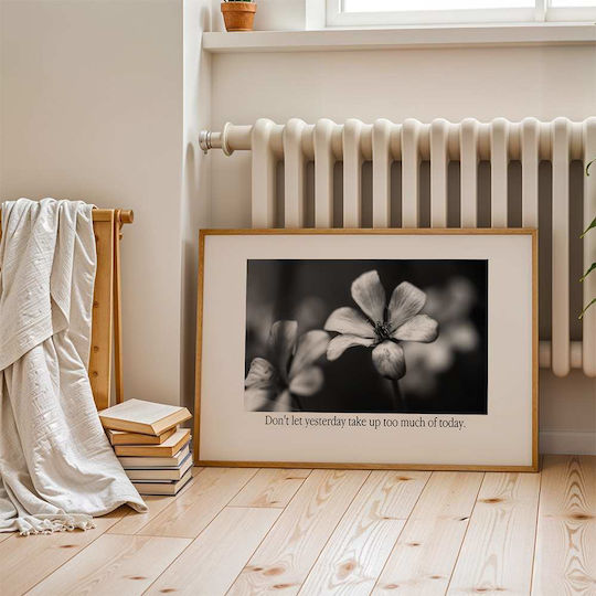 Quote Poster Today's Quote Pst25191 50cm X 70cm Frame Dark Natural Wood Brown