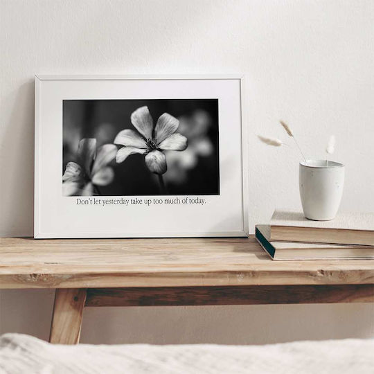 Quote Poster Today's Quote Pst25191 50cm X 70cm Frame Dark Natural Wood Brown