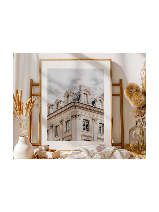 Poster Old Building Pst2578 30cm X 40cm Κορνίζα Σκούρο Φυσικό Ξύλου Καφέ