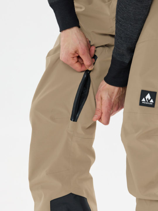 Whistler WH-W253193-3040_1 Men's Trousers for Ski & Snowboard Beige
