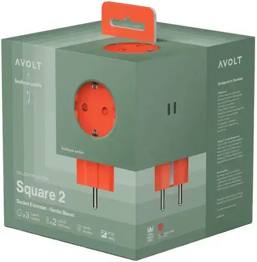 AVOLT PowerCube 3 Prize cu USB-C Verde