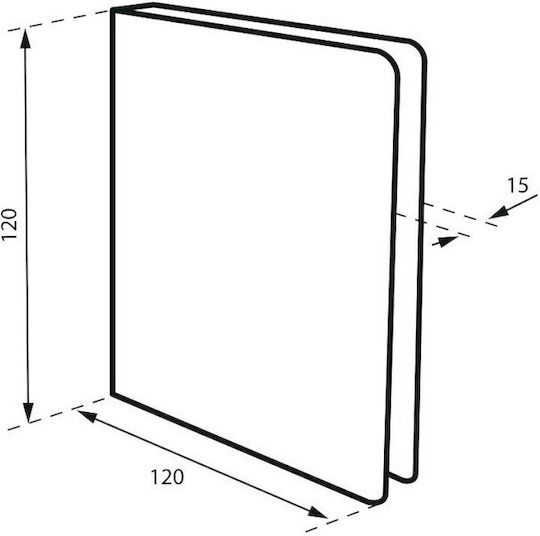 Πινακίδα Σήμανσης Βέλος 45° Πάνω Δεξιά 120x120 Mm Ανοξείδωτη Αυτοκόλλητο Thirard 00072387