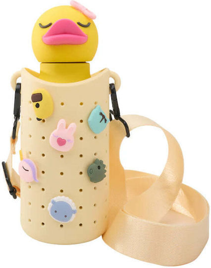 Husă Sticlă Bestie Sling Galbenă