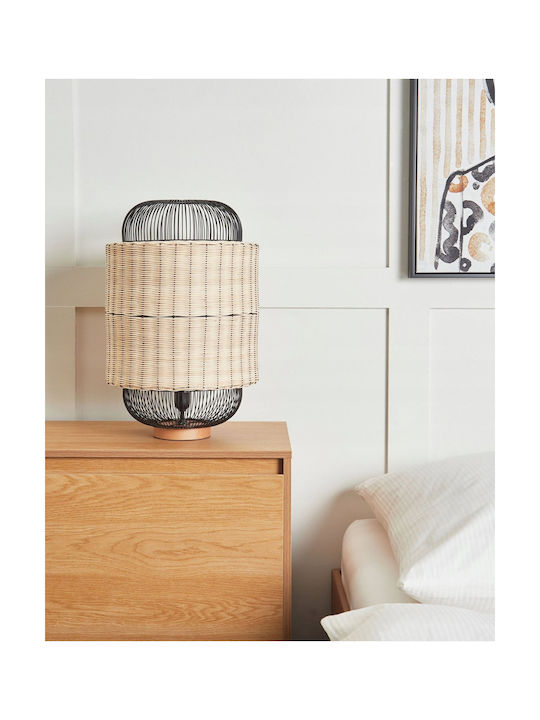 Beliani Dekorative Lampe Schwarz