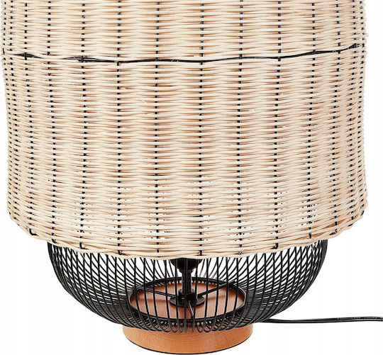 Beliani Dekorative Lampe Schwarz
